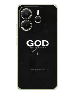 Чехол для Xiaomi Redmi Note 14 4G (Global) с картинкой «GOD — Бог над всем»