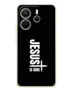 Чехол для Xiaomi Redmi Note 14 4G (Global) с картинкой «Вертикаль веры Jesus»