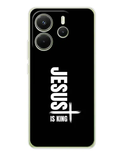 Чехол для Xiaomi Redmi Note 14 4G (Global) с картинкой «Вертикаль веры Jesus»