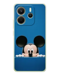 Чохол для Xiaomi Redmi Note 14 4G (Global) з картинкою «Міккі виглядає»