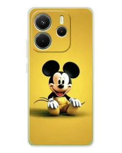Чохол для Xiaomi Redmi Note 14 4G (Global) з картинкою «Міккі на жовтому»
