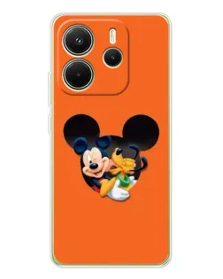 Чохол для Xiaomi Redmi Note 14 4G (Global) з картинкою «Серце Міккі Мінні»
