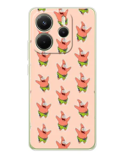 Чехол для Xiaomi Redmi Note 14 4G (Global) с картинкой «Патрик Стар паттерн» Чехол для Xiaomi Redmi Note 14 4G (Global) с картинкой «Патрик Стар паттерн»