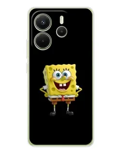 Чехол для Xiaomi Redmi Note 14 4G (Global) с картинкой «Классический Губка Боб»