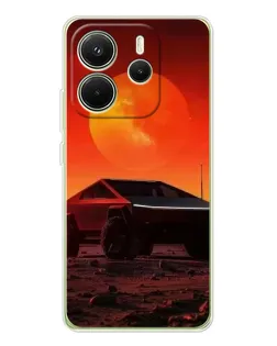 Чехол для Xiaomi Redmi Note 14 4G (Global) с картинкой «Cybertruck на Марсе» Чехол для Xiaomi Redmi Note 14 4G (Global) с картинкой «Cybertruck на Марсе»