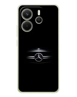 Чехол для Xiaomi Redmi Note 14 4G (Global) с картинкой «Mercedes — абстрактные линии» Чехол для Xiaomi Redmi Note 14 4G (Global) с картинкой «Mercedes — абстрактные линии»