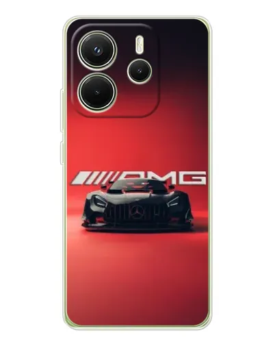 Чехол для Xiaomi Redmi Note 14 4G (Global) с картинкой «Mercedes AMG — красная линия» Чехол для Xiaomi Redmi Note 14 4G (Global) с картинкой «Mercedes AMG — красная линия»