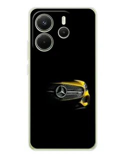 Чехол для Xiaomi Redmi Note 14 4G (Global) с картинкой «Mercedes — ретро стиль»