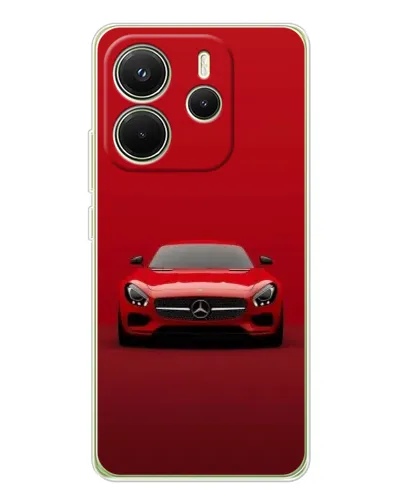 Чехол для Xiaomi Redmi Note 14 4G (Global) с картинкой «Красный Mercedes AMG» Чехол для Xiaomi Redmi Note 14 4G (Global) с картинкой «Красный Mercedes AMG»