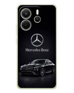 Чехол для Xiaomi Redmi Note 14 4G (Global) с картинкой «Mercedes — решетка радиатора»