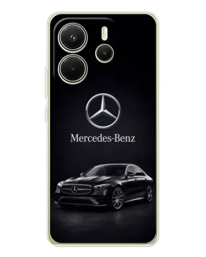 Чехол для Xiaomi Redmi Note 14 4G (Global) с картинкой «Mercedes — решетка радиатора» Чехол для Xiaomi Redmi Note 14 4G (Global) с картинкой «Mercedes — решетка радиатора»