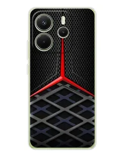 Чехол для Xiaomi Redmi Note 14 4G (Global) с картинкой «Mercedes Carbon Grid»