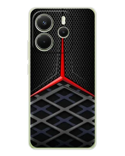 Чехол для Xiaomi Redmi Note 14 4G (Global) с картинкой «Mercedes Carbon Grid» Чехол для Xiaomi Redmi Note 14 4G (Global) с картинкой «Mercedes Carbon Grid»