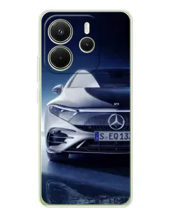 Чехол для Xiaomi Redmi Note 14 4G (Global) с картинкой «Mercedes EQ — будущее»