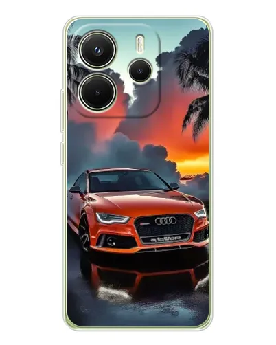 Чехол для Xiaomi Redmi Note 14 4G (Global) с картинкой «Audi — закат» Чехол для Xiaomi Redmi Note 14 4G (Global) с картинкой «Audi — закат»