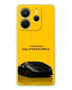 Чохол для Xiaomi Redmi Note 14 4G (Global) з картинкою «Lamborghini Huracan чорний»