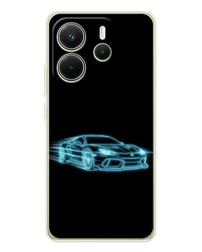 Чохол для Xiaomi Redmi Note 14 4G (Global) з картинкою «Неоновий контур Lamborghini» Чохол для Xiaomi Redmi Note 14 4G (Global) з картинкою «Неоновий контур Lamborghini»