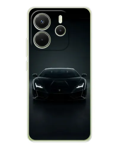 Чохол для Xiaomi Redmi Note 14 4G (Global) з картинкою «Чорний Lamborghini Aventador» Чохол для Xiaomi Redmi Note 14 4G (Global) з картинкою «Чорний Lamborghini Aventador»