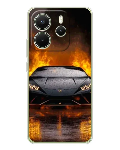 Чохол для Xiaomi Redmi Note 14 4G (Global) з картинкою «Lamborghini у вогні» Чохол для Xiaomi Redmi Note 14 4G (Global) з картинкою «Lamborghini у вогні»