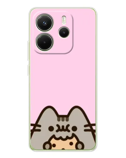Чехол для Xiaomi Redmi Note 14 4G (Global) с картинкой «Pusheen и печенье» Чехол для Xiaomi Redmi Note 14 4G (Global) с картинкой «Pusheen и печенье»