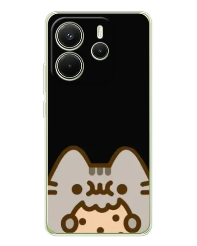 Чехол для Xiaomi Redmi Note 14 4G (Global) с картинкой «Пушин на черном» Чехол для Xiaomi Redmi Note 14 4G (Global) с картинкой «Пушин на черном»