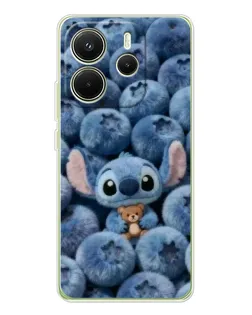 Чехол для Xiaomi Redmi Note 14 4G (Global) с картинкой «Стич и голубика» Чехол для Xiaomi Redmi Note 14 4G (Global) с картинкой «Стич и голубика»