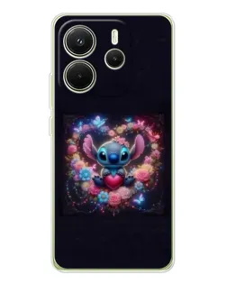 Чехол для Xiaomi Redmi Note 14 4G (Global) с картинкой «Stitch в цветах» Чехол для Xiaomi Redmi Note 14 4G (Global) с картинкой «Stitch в цветах»