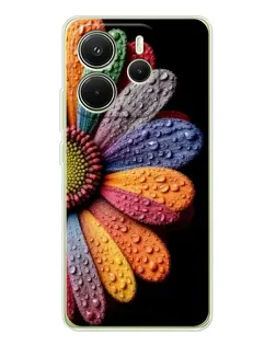 Чехол для Xiaomi Redmi Note 14 4G (Global) с картинкой «Радужный цветок» Чехол для Xiaomi Redmi Note 14 4G (Global) с картинкой «Радужный цветок»
