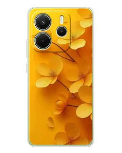 Чехол для Xiaomi Redmi Note 14 4G (Global) с картинкой «Золотые лепестки» Чехол для Xiaomi Redmi Note 14 4G (Global) с картинкой «Золотые лепестки»