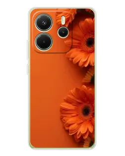 Чехол для Xiaomi Redmi Note 14 4G (Global) с картинкой «Оранжевые герберы» Чехол для Xiaomi Redmi Note 14 4G (Global) с картинкой «Оранжевые герберы»