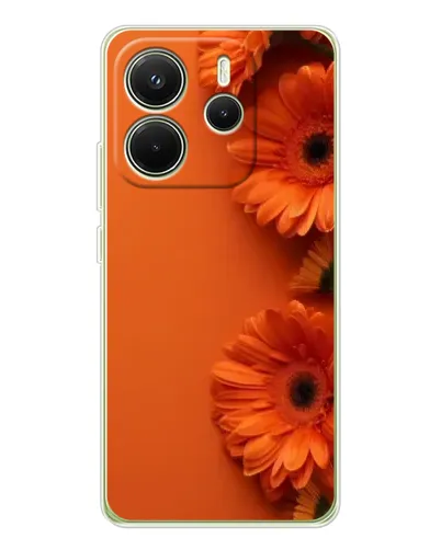 Чехол для Xiaomi Redmi Note 14 4G (Global) с картинкой «Оранжевые герберы» Чехол для Xiaomi Redmi Note 14 4G (Global) с картинкой «Оранжевые герберы»