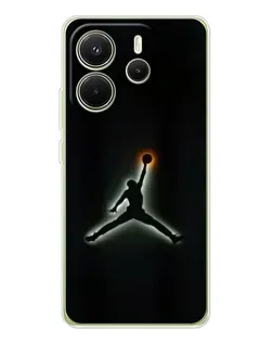 Чехол для Xiaomi Redmi Note 14 4G (EU) с картинкой «Jordan Gradient Logo»