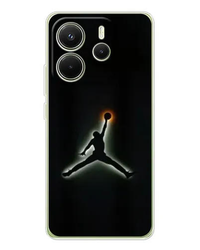 Чехол для Xiaomi Redmi Note 14 4G (EU) с картинкой «Jordan Gradient Logo»