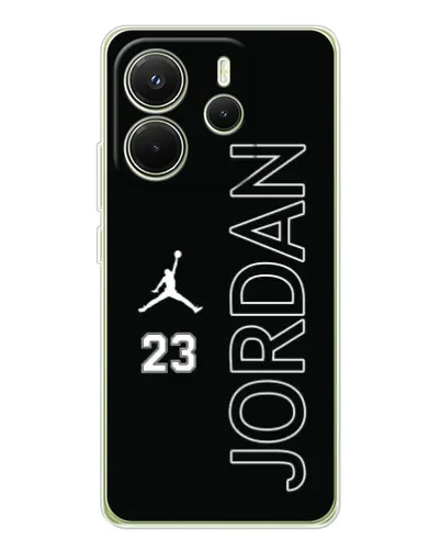 Чехол для Xiaomi Redmi Note 14 4G (EU) с картинкой «Jordan Vertical»