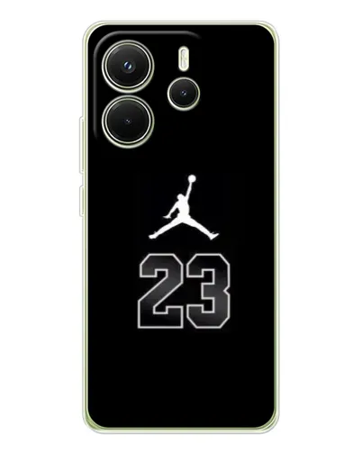Чехол для Xiaomi Redmi Note 14 4G (EU) с картинкой «Jordan Flight 23»