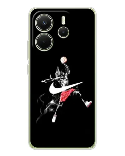 Чехол для Xiaomi Redmi Note 14 4G (EU) с картинкой «Jordan Jumpman»