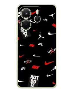 Чехол для Xiaomi Redmi Note 14 4G (EU) с картинкой «Nike Mix Pattern»