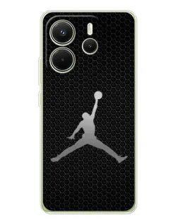 Чехол для Xiaomi Redmi Note 14 4G (EU) с картинкой «Jordan Dark Carbon»