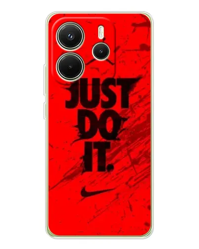 Чехол для Xiaomi Redmi Note 14 4G (EU) с картинкой «Nike Just Do It»