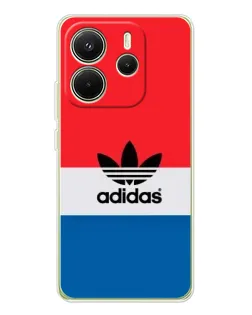 Чехол для Xiaomi Redmi Note 14 4G (EU) с картинкой «Ретро блоки Adidas»