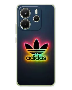 Чехол для Xiaomi Redmi Note 14 4G (EU) с картинкой «Неоновый Adidas»