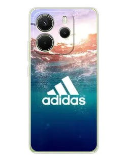 Чехол для Xiaomi Redmi Note 14 4G (EU) с картинкой «Океанская глубина адидас»