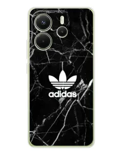 Чехол для Xiaomi Redmi Note 14 4G (EU) с картинкой «Белый мрамор Adidas»