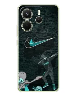 Чехол для Xiaomi Redmi Note 14 4G (EU) с картинкой «Спортивный арт Nike» Чехол для Xiaomi Redmi Note 14 4G (EU) с картинкой «Спортивный арт Nike»