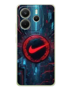 Чехол для Xiaomi Redmi Note 14 4G (EU) с картинкой «Техногенный стиль Nike» Чехол для Xiaomi Redmi Note 14 4G (EU) с картинкой «Техногенный стиль Nike»