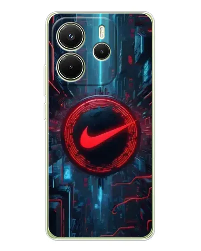 Чехол для Xiaomi Redmi Note 14 4G (EU) с картинкой «Техногенный стиль Nike» Чехол для Xiaomi Redmi Note 14 4G (EU) с картинкой «Техногенный стиль Nike»