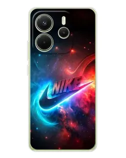 Чехол для Xiaomi Redmi Note 14 4G (EU) с картинкой «Огненный логотип Nike» Чехол для Xiaomi Redmi Note 14 4G (EU) с картинкой «Огненный логотип Nike»