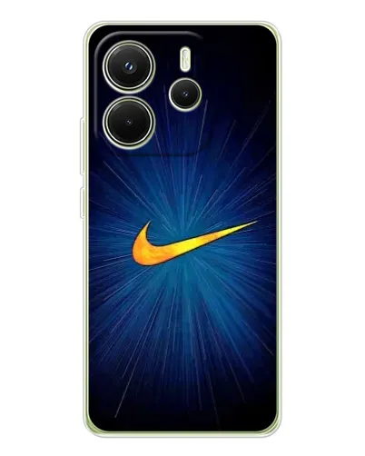 Чехол для Xiaomi Redmi Note 14 4G (EU) с картинкой «Синий пульс Nike» Чехол для Xiaomi Redmi Note 14 4G (EU) с картинкой «Синий пульс Nike»