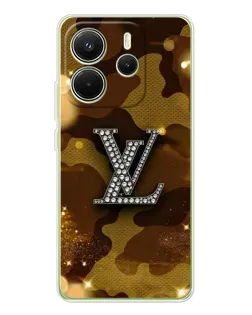 Чохол для Xiaomi Redmi Note 14 4G (EU) з картинкою «Камуфляжний Louis Vuitton»