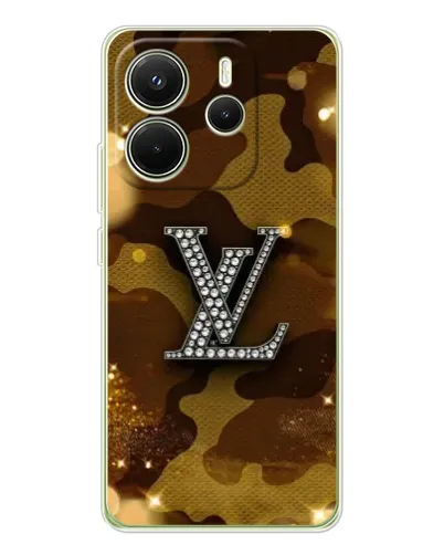 Чохол для Xiaomi Redmi Note 14 4G (EU) з картинкою «Камуфляжний Louis Vuitton»